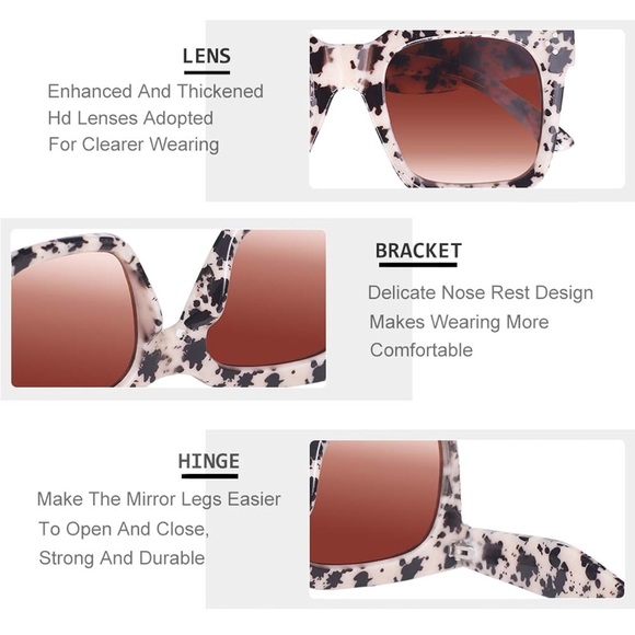 - LEOPARD SNW Sunglasses Womens with UV PROTECTION *NEW* - Picture 7 of 9